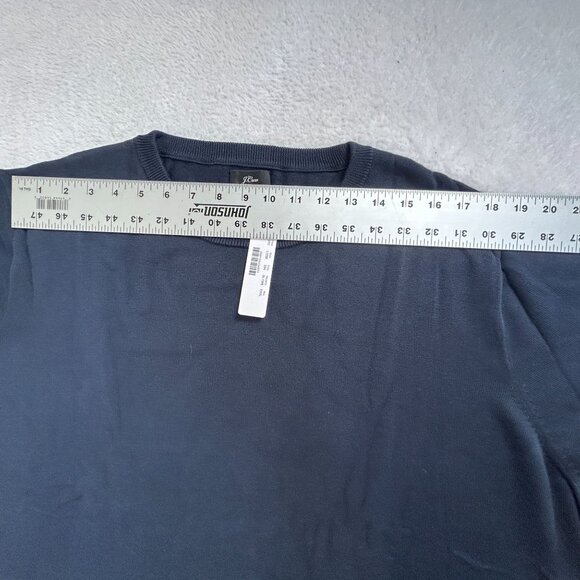 J.Crew Mens Cotton Crewneck Sweater XXXL Navy Pullover Long Sleeve L1239 New - Picture 5 of 7